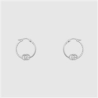 Orecchini Gucci Donna Running G in Oro bianco Diamante YBD58198200100U - YBD58198200100U